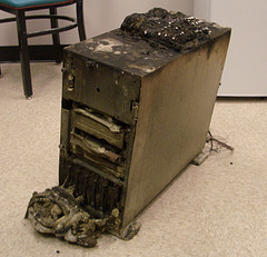 Destroyed Computer