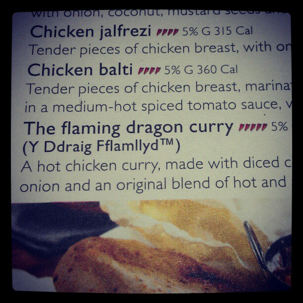 Welsh Flaming Dragon Curry is Trademarked? #SwindonTweetup
