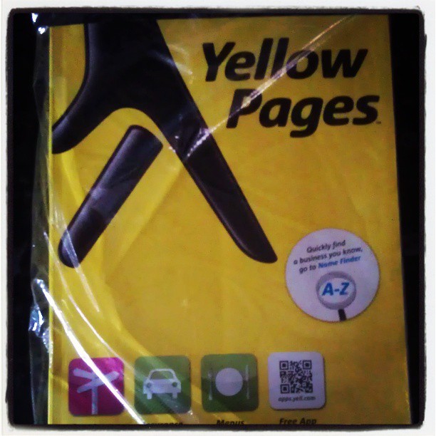 Yellow Pages? Lo-Tech!