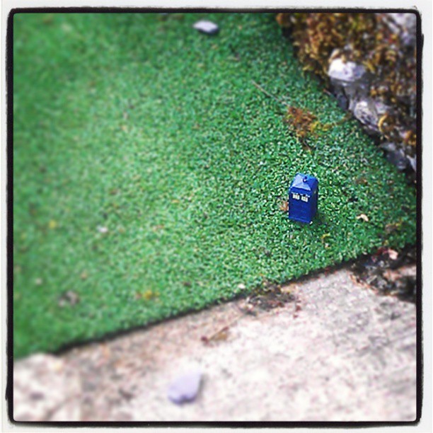 #Tardis Spotted in Model Village at Bourton on the Water #DoctorWho
