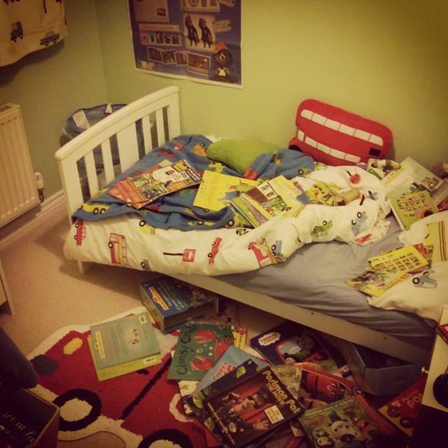 Looks like our little bookworm has had a busy morning!