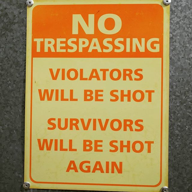 No Trespassing!