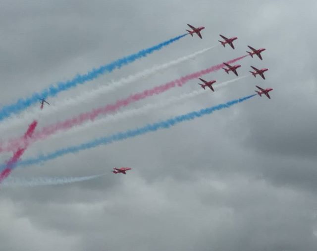 Brightening our skies! #redarrows