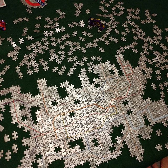 1,000 pieces of silver - 5 hours progress report! Most of the lines done, tomorrow wide open silver space beckons!