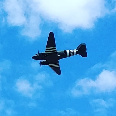 Flypast over the house on it's way back from London #RAF100 #BBMF