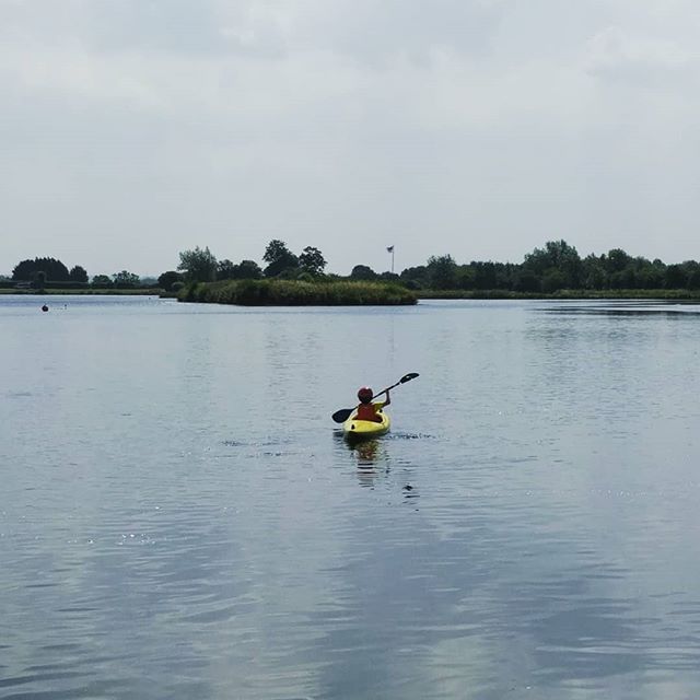 The little man tried kayaking this morning with his Beaver unit! Fantastic experience!