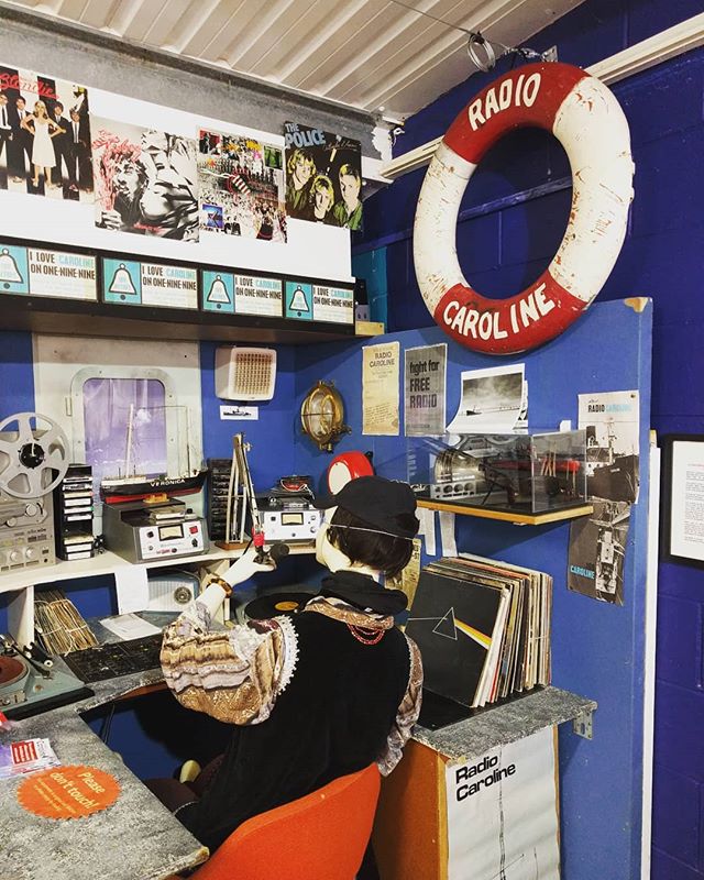 Radio Caroline in full swing at the Motor Museum