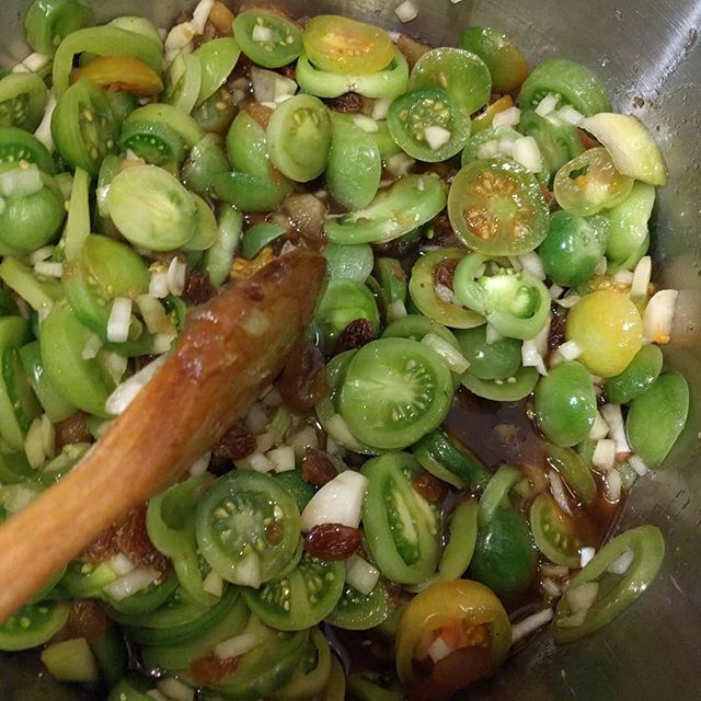 Green Tomato Chutney update... Simmertime... @emmerr78