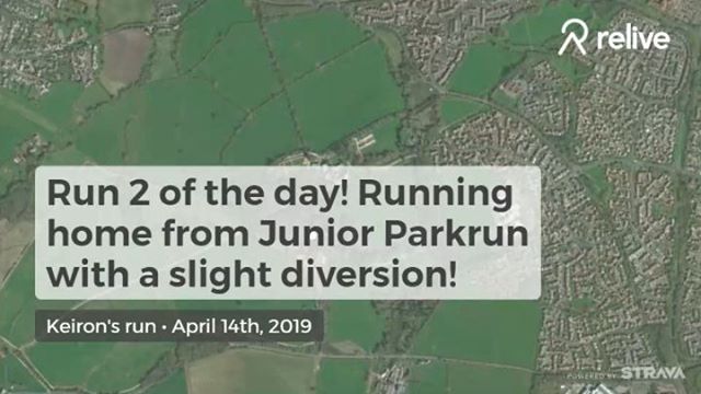 Run 2 of the day, running home from Junior #swindonparkrun #swindon #ukrunchat