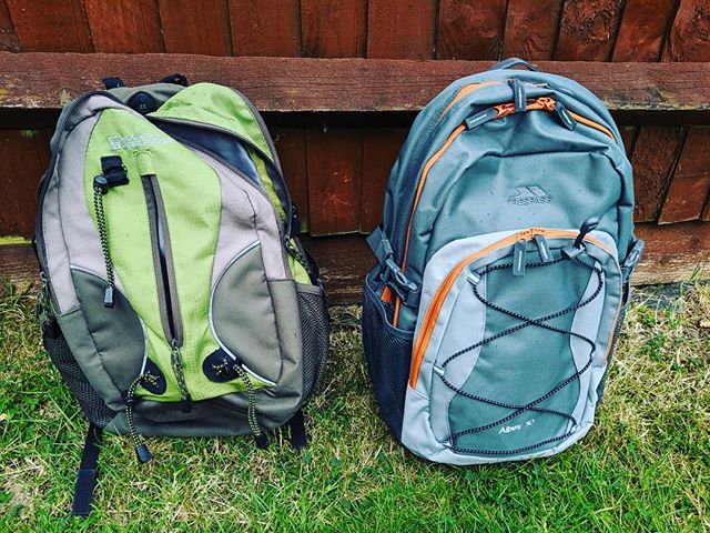 A sad day... After many years and many #familyadventures around the world my rucksack finally gave up on me at #runfestrun at the weekend.... Welcome to the new rucksack, I wonder what #adventures you hold!#outwiththeoldinwiththenew