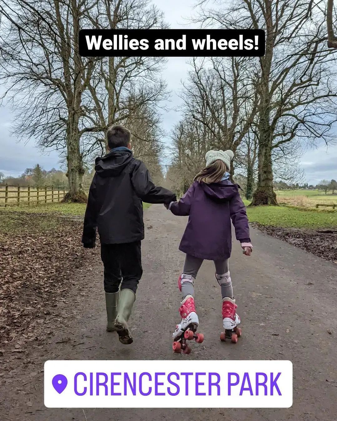 Lovely little mooch in the afternoon after a long run this morning!#wellywalk #rollerskates #rollerskating #familylife