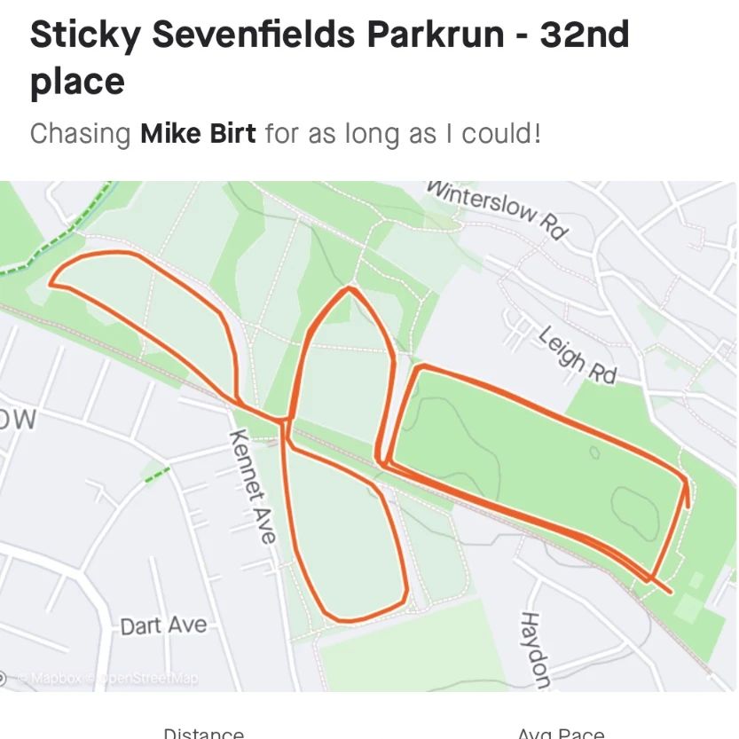Sticky Sevenfields Parkrun this morning... 32nd place!Hadn't planned on a quick one but chased Mike for the first two km.#running #runnersofinstagram #runningcommunity #runningclub #run #clubrun  #runningmotivation #parkrun #parkrunuk #parkruntourist #parkrunner#sticky #muggy #runhappy