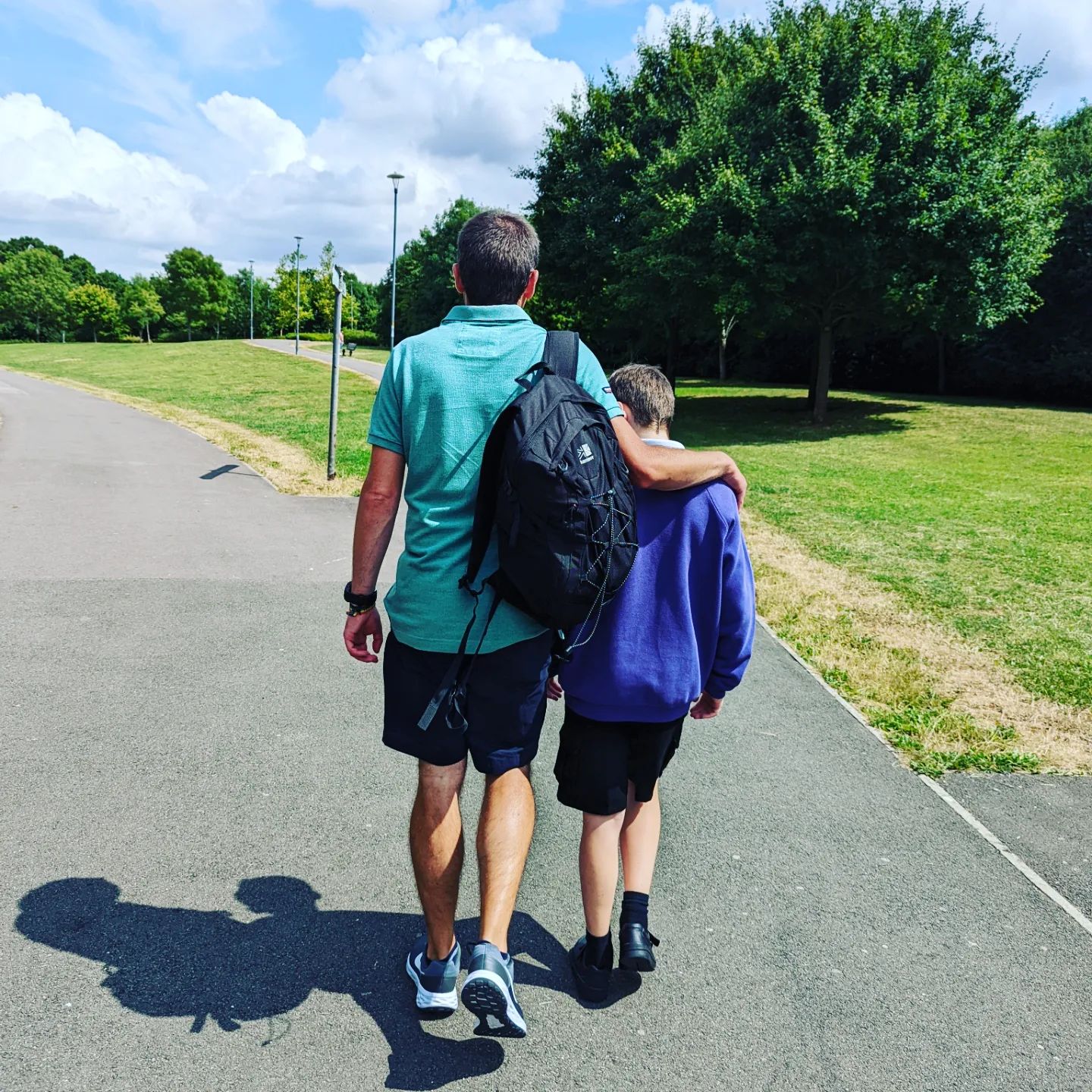 End of an era...The purple jumper era..Last day of walking this one to and from primary school as he leaves Year 6.You're a superstar little man and we are so proud of you!#school #schooldays #parentlife