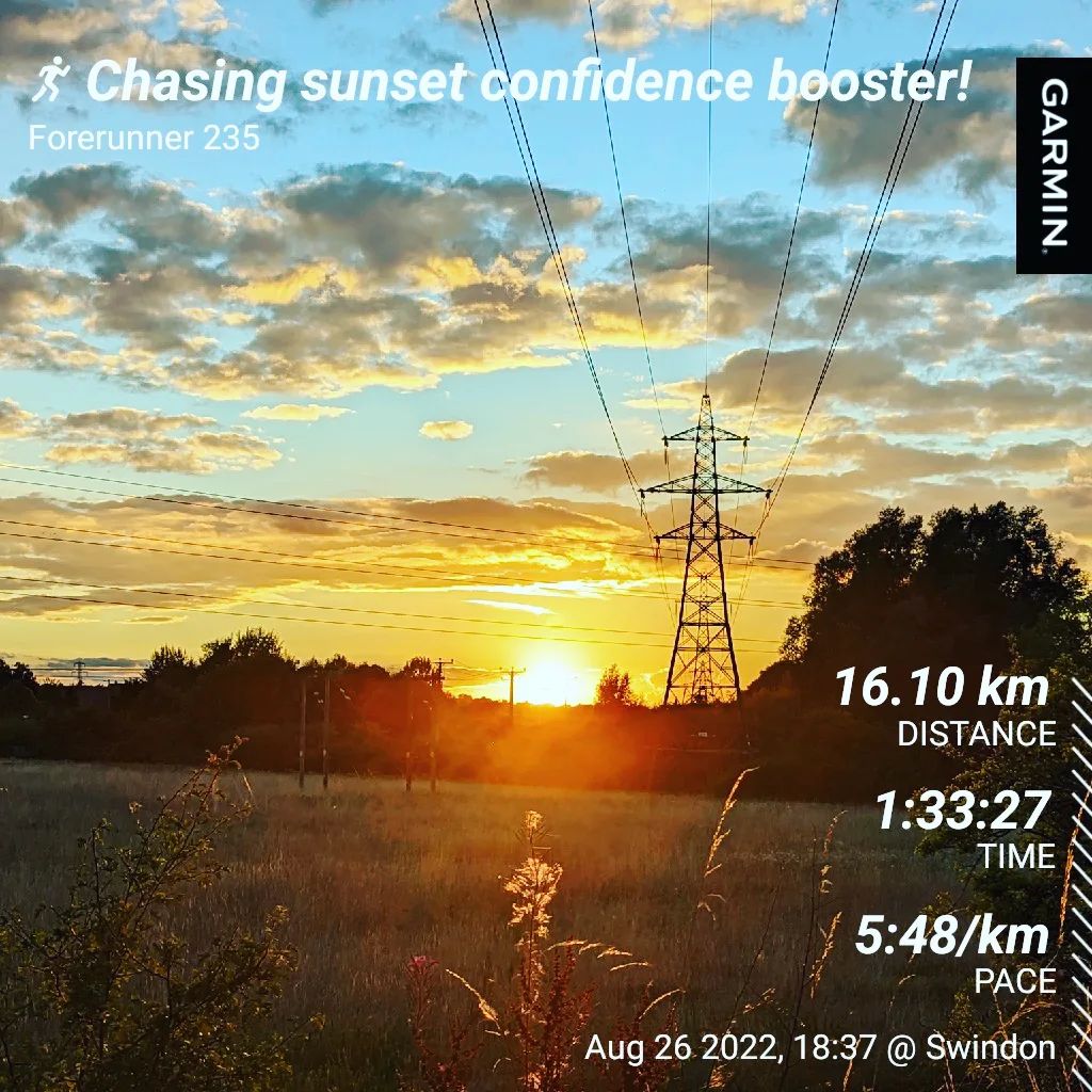 Chasing sunset confidence booster!Longest run in FOREVER!#running #runnersofinstagram #runningcommunity  #run  #runningmotivation #sunset #chasingsunset #longrun #halfmarathontraining